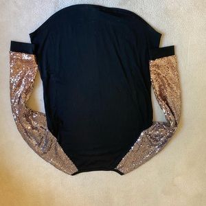 Sequin Sleeve Sweatshirt